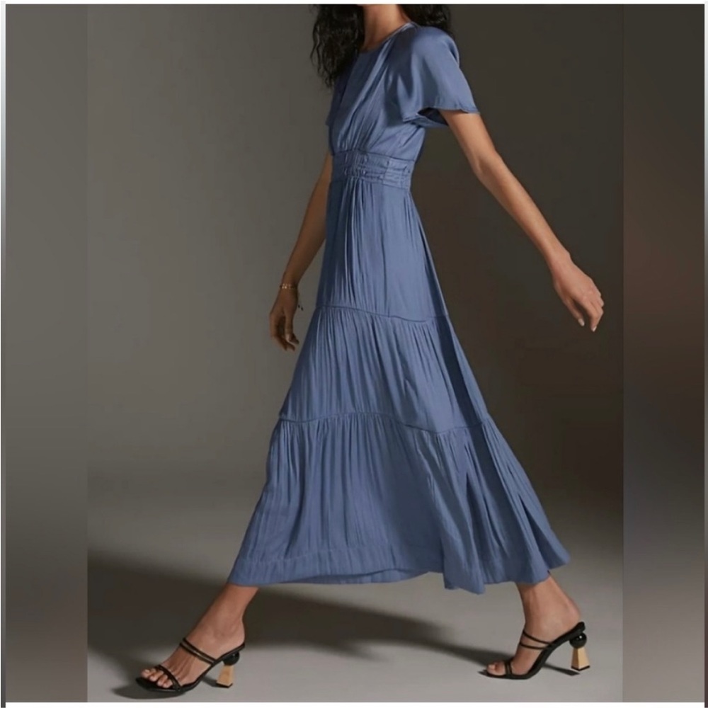 COPY - NWT never worn blue maxi Anthropologie dress - Picture 2 of 6